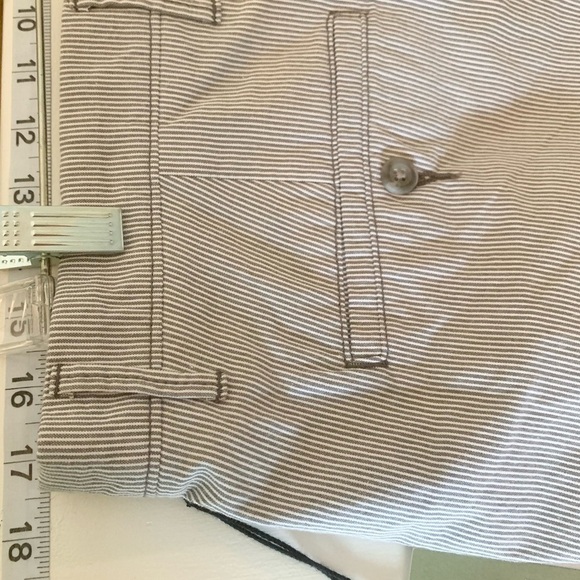 NWT Goodfellows size 36 cotton pinstripe flat front shorts - Picture 10 of 14